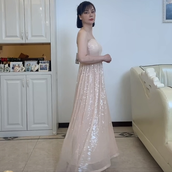 NWT Zara Long Sequin Knit Dress - 2142/071 - Picture 16 of 17